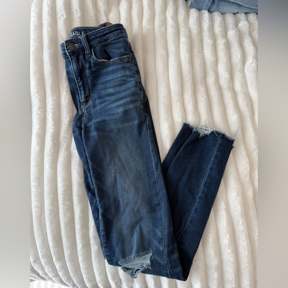 American Eagle Outfitters Dark Blue Skinny Jeans